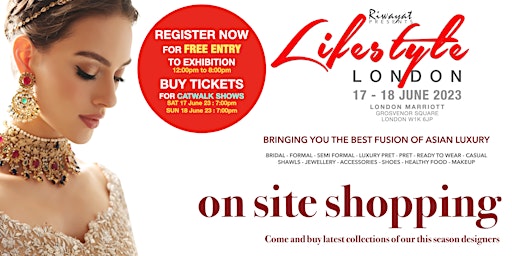 Lifestyle LONDON Fashion Show & Exhibition 17-18 June 2023 - Marriott Hotel primary image