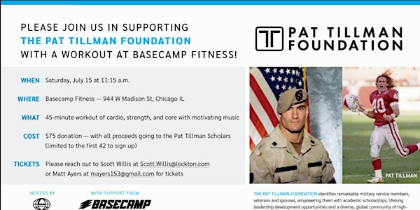 Group Workout at Basecamp Fitness Supporting The Pat Tillman Foundation