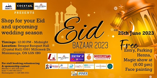 Imagem principal de Eid Bazaar 2023  @ Swagat Banquet Hall
