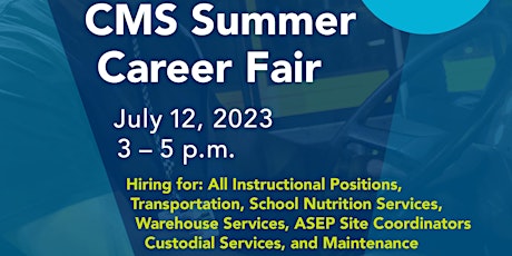 Charlotte-Mecklenburg Schools 2023 Summer In-Person Career Fair primary image