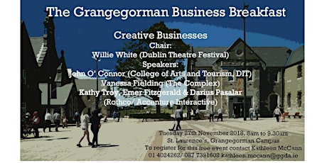 Grangegorman Business Breakfast for Creative Businesses primary image