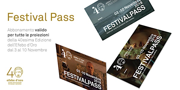 Efebo d'oro 40 - Festival pass