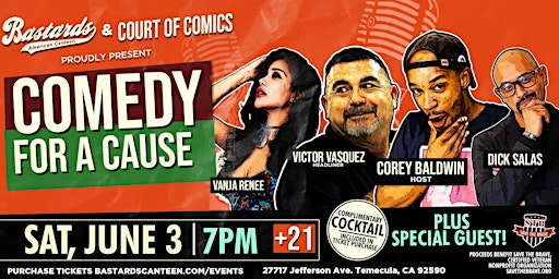 Comedy For A Cause featuring Headliner Victor Vasquez