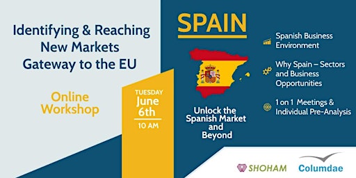 Image principale de Online Workshop: Reaching New Markets - Gateway to the EU Series – Spain