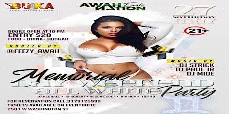 MEMORIAL WEEKEND SATURDAY ALL WHITE PARTY