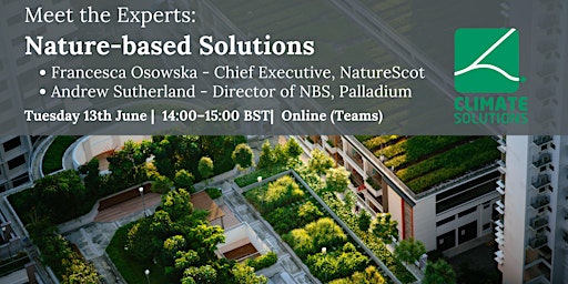 Hauptbild für Climate Solutions | Meet the Experts | Nature-based Solutions