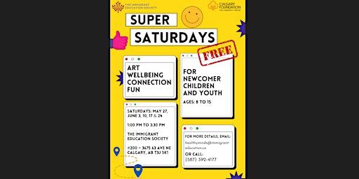 Primaire afbeelding van Super Saturdays for Newcomer Children and Youth