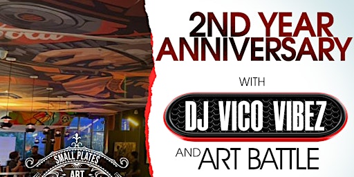 WHINO 2nd Year Anniversary Party / DJ Vico Vibez / Art Battle primary image