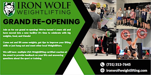 Iron Wolf Weightlifting Grand Re-Opening primary image
