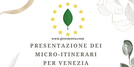 Turismo Sostenibile - Le SMAPS iI Micro-Itinerari per Venezia