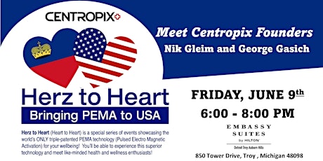 MEET AND GREET CENTROPIX FOUNDERS - For Health & Wellness Professionals