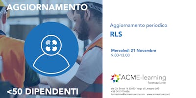 RLS aggiornamento periodico RLS aggiornamento periodico