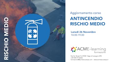Aggiornamento corso antincendio rischio medio Aggiornamento corso antincendio rischio medio