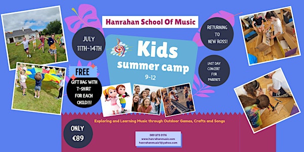 Music Summer Camp 2023 Ages 9-12