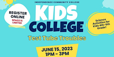 Kid's College Test Tube Troubles