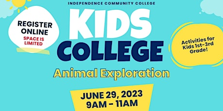Hauptbild für Kid's College Animal Exploration (1st-3rd)