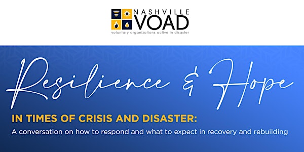 Resilience & Hope in Times of Crisis and Disaster
