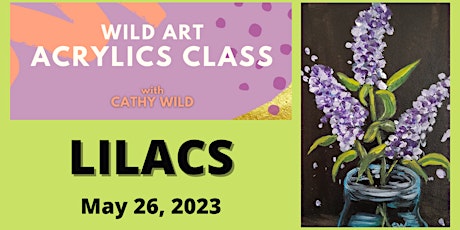 Acrylics Art Class Online - "Lilacs" | $15 primary image