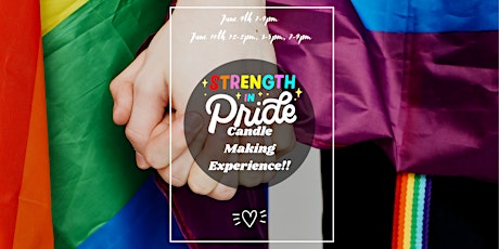 Snack, Sip and Pour Strength in Pride Candle Making Experience