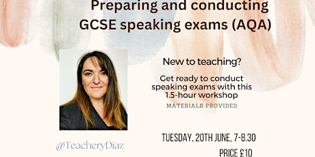 Preparing and conducting  GCSE speaking exams - AQA