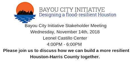 Bayou City Initiative Stakeholder Meeting  primary image