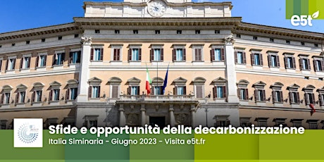 Imagem principal do evento Seminario Italia - Sfide e opportunità della decarbonizzazione