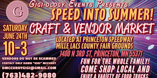 Craft and Vendor Market at Princeton Speedway primary image