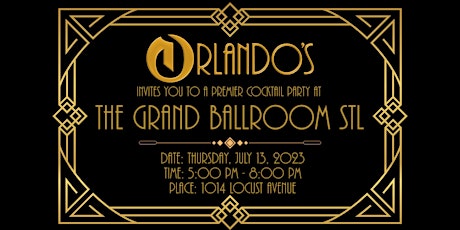 A Premier Cocktail Party at The Grand Ballroom STL