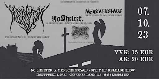 No Shelter. X Menschenstaub - Release Show primary image