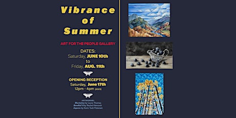 Imagen principal de "Vibrance of Summer", group exhibition at Art for the People Gallery
