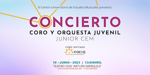 Concierto Coro y Orquesta Juvenil Junior CEM