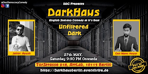 Darkhaus - the most twisted English dark comedy night in town! primary image