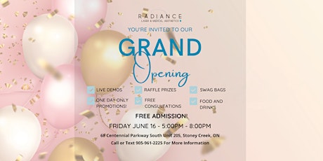 Radiance Laser Clinic Grand Opening