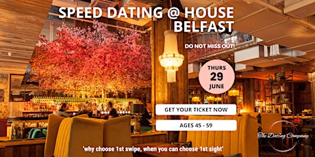 Head Over Heels @ House Belfast (Speed Dating ages 45-59)