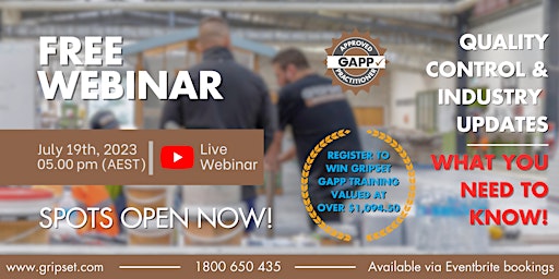 FREE WEBINAR | Quality Control & Industry Updates: What you need to know! primary image