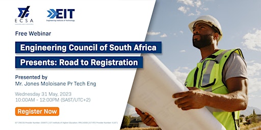 EIT Webinar – ECSA Presents: Road to Registration – 31 May 2023 primary image