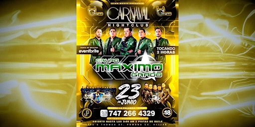 Imagem principal de Grupo Maximo Grado EN CONCIERTO En Carnaval Nightclub