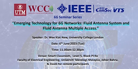 6G Seminar Series: Emerging Technology for 6G Networks: Fluid Antenna Syste