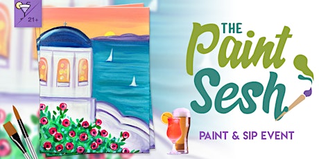 Paint & Sip Painting Event in Redlands, CA – “Santorini Greece” at Batter R