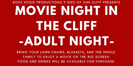 Movie Night in the Cliff - Adult Night