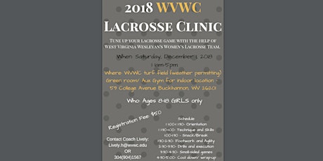 WVWC Lacrosse Clinic primary image