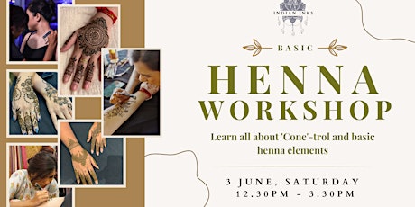 Basic Henna Workshop: Learn all about 'Cone'-trol and basic henna elements