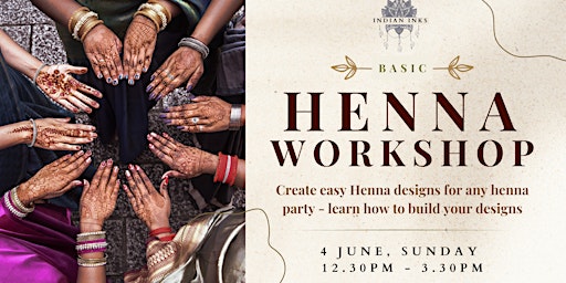 Basic Henna Workshop: Create easy henna designs for any henna party primary image