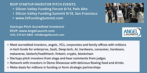 Hauptbild für Silicon Valley Funding Forum