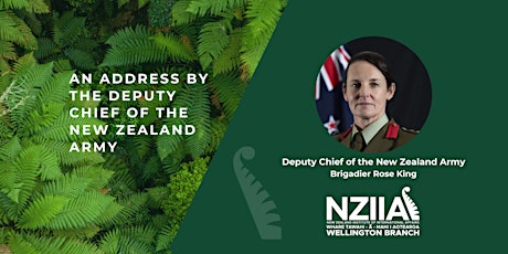 An address by the Deputy Chief of New Zealand Army; Wellington Branch AGM  primärbild