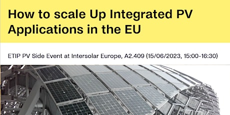 How to scale Up Integrated PV Applications in the EU