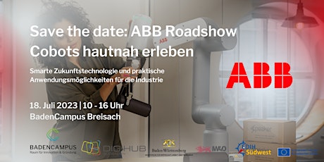 Save the date: ABB Roadshow  Cobots hautnah erleben