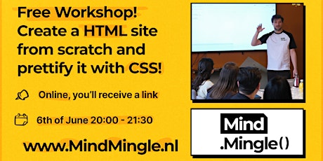 Online Workshop: Build your own website using HTML & CSS