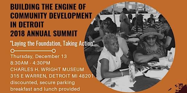 Building the Engine of Community Development in Detroit: 2018 Annual Summit