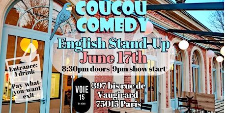 English Stand-Up Comedy at Voie 15 - Coucou Comedy